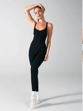 Black Women's Full-Length Jumpsuit